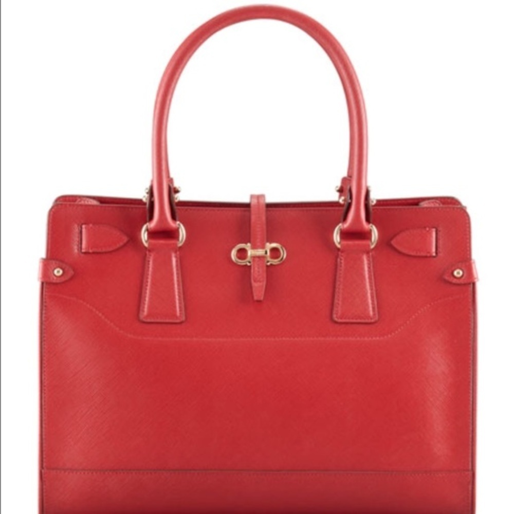 Salvatore Ferragamo
Briana Small Tote Bag, Red